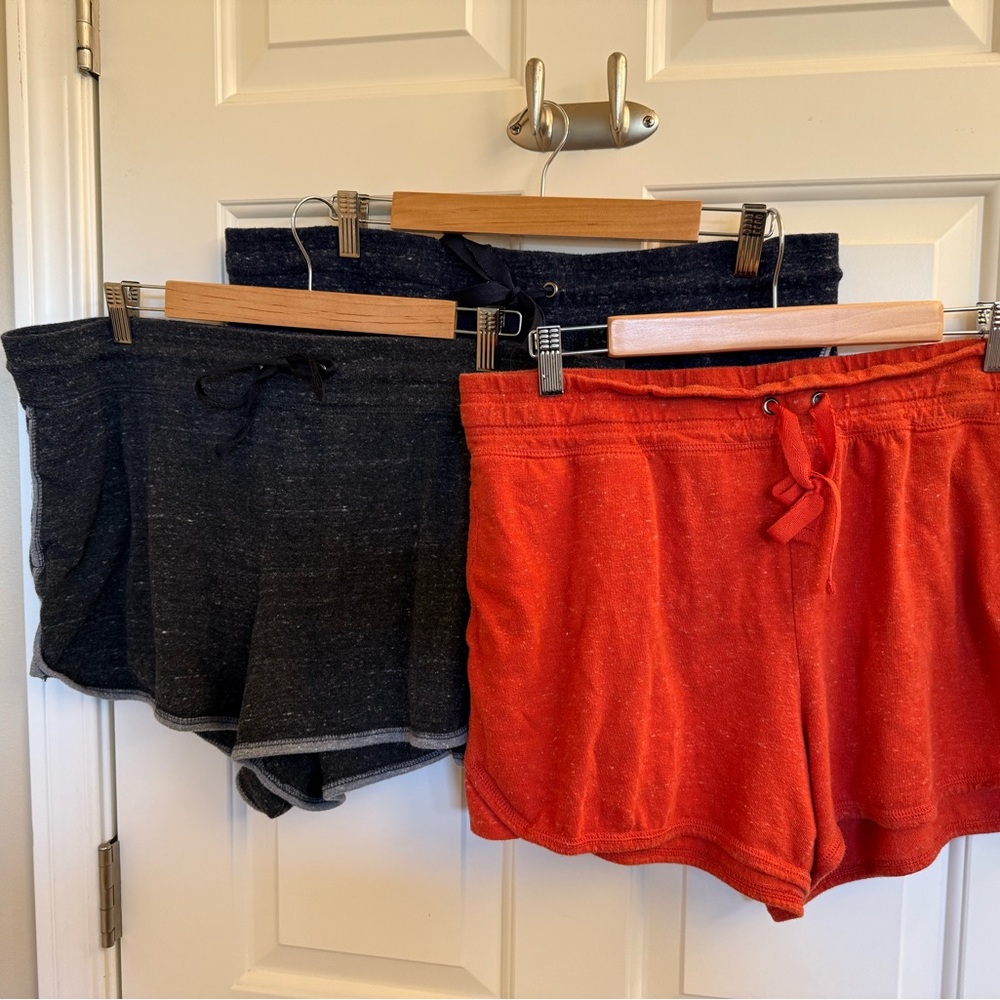 Athletic Works Women's Athletic Shorts - Black, Navy and Red Orange.
